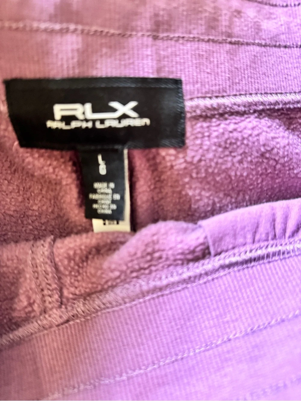 Ralph Lauren RLX Lavender Track Pants & Sweatshirt Set
